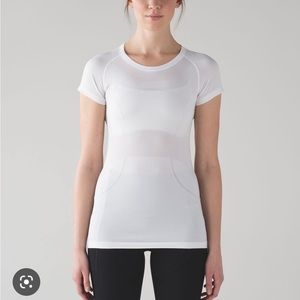 Lululemon White Swiftly Tech Short Sleeve